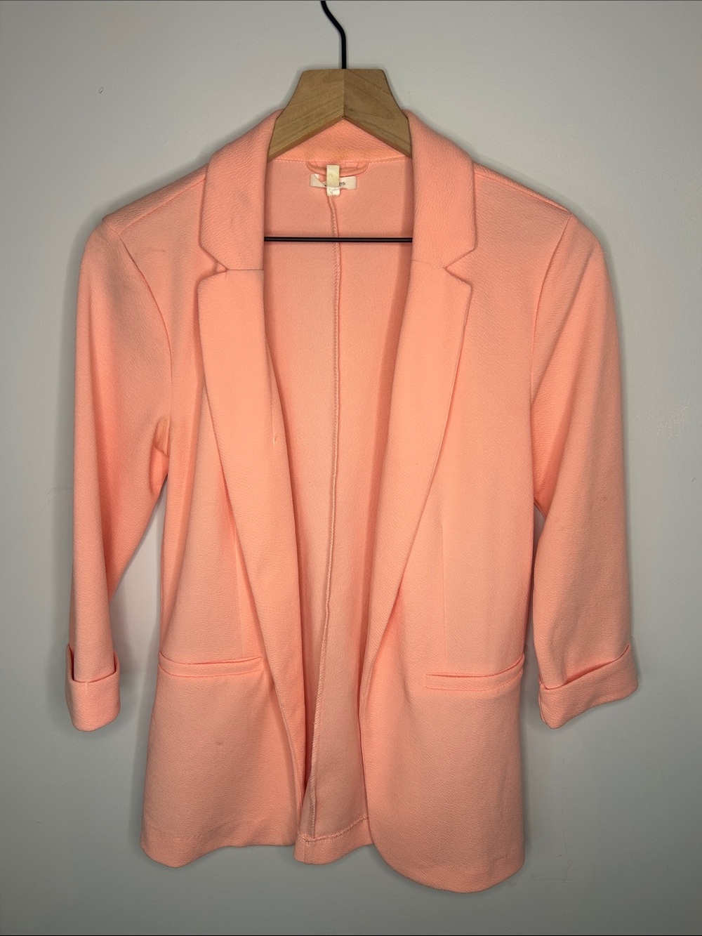 Maurices Peach Open-Front Blazer